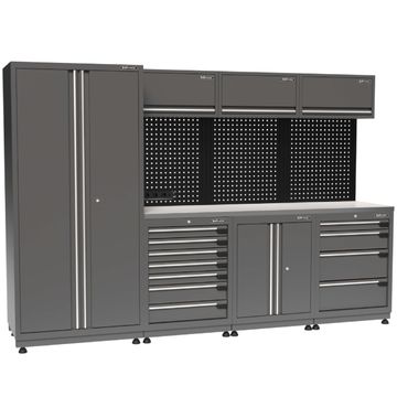 Kraftmeister Premium werkplaatsinrichting Regina RVS grijs