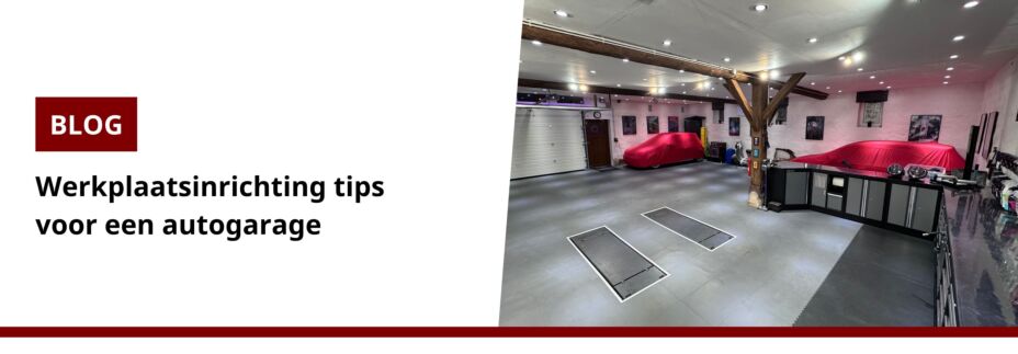 Werkplaatsinrichting voor een autogarage