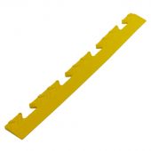 PVC kliktegel randstuk female geel 48x5.1x1 cm