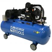 George Tools compressor oliegesmeerd V-snaar 300 L 7.5 pk