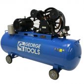George Tools compressor oliegesmeerd V-snaar 300 L 5.5 pk | 2de kans