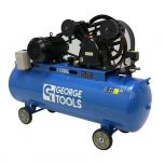George Tools compressor oliegesmeerd V-snaar 200 L 5.5 pk
