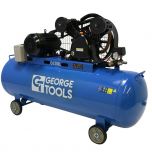 George Tools compressor oliegesmeerd V-snaar 300 L 5.5 pk